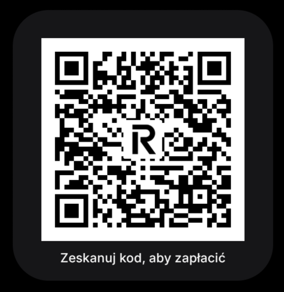 Kod QR szybkich płatności Revolut dla POPŁAWSKI INACZEJ